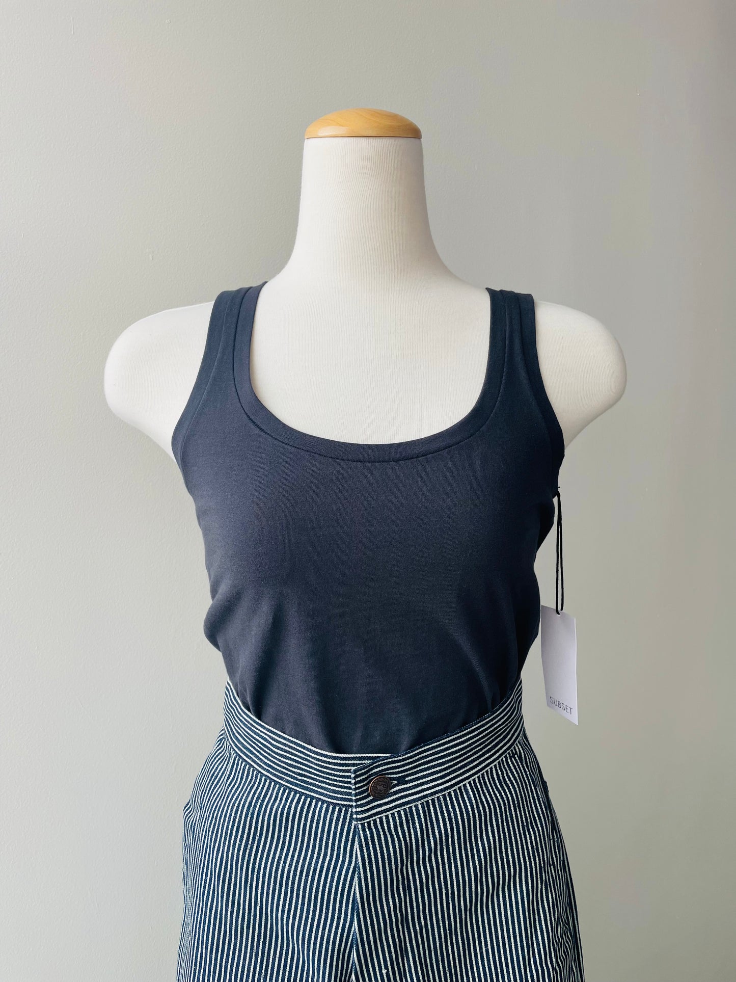 Organic Cotton Easy Tank in Graphite