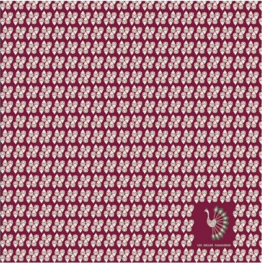 Bordeaux Tikal Mini Scarf