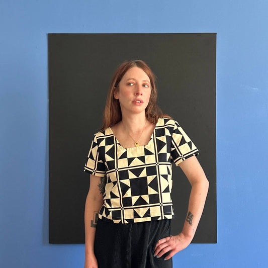 Quilt Star Crop Top