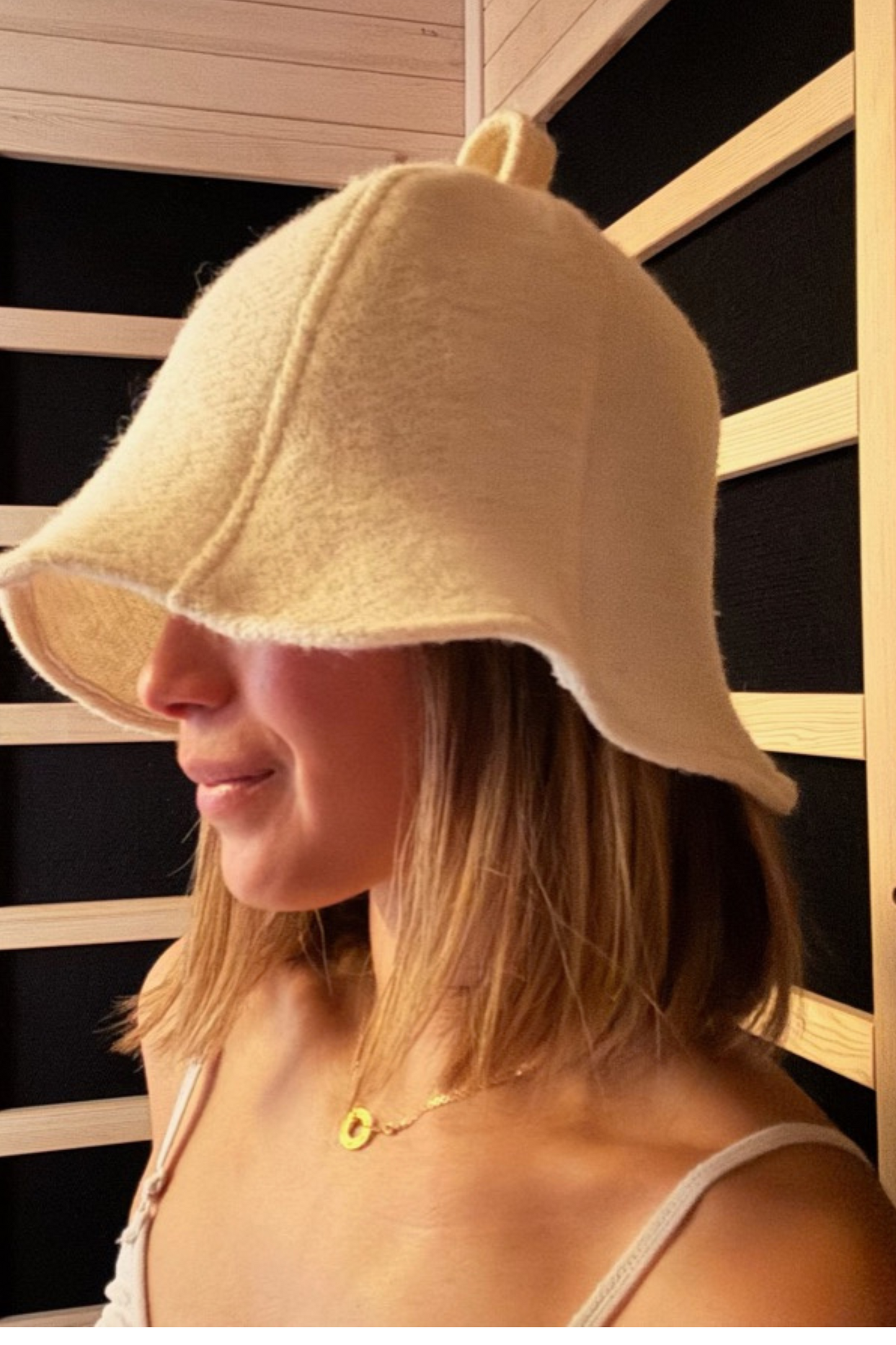 Pure Canadian Wool Sauna Hat