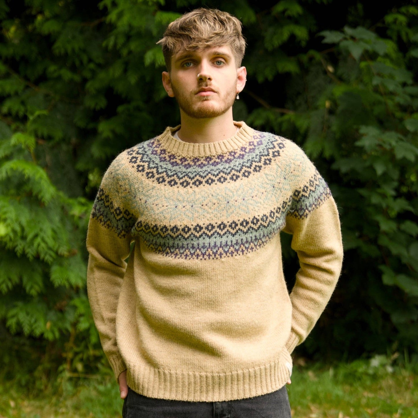 Fair Isle Sweater in Moorland