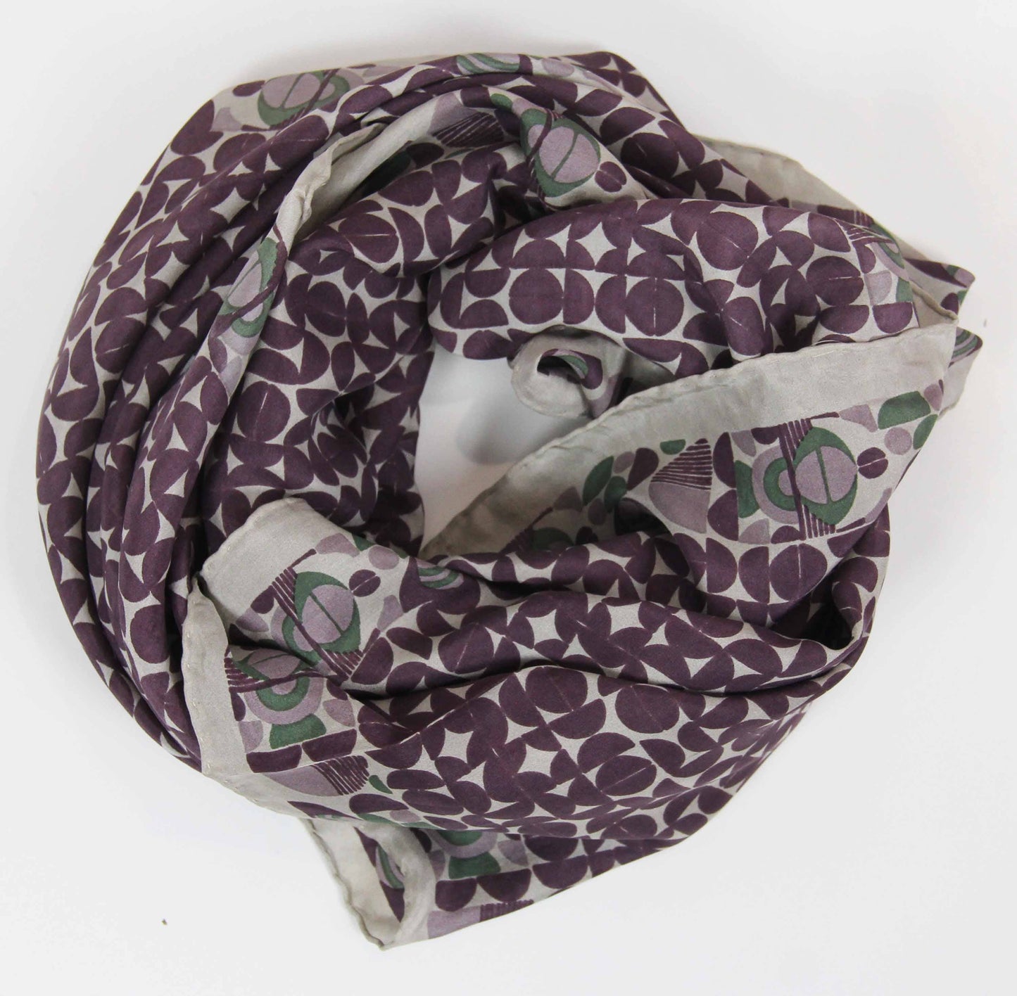 Prune Purple Silk Square