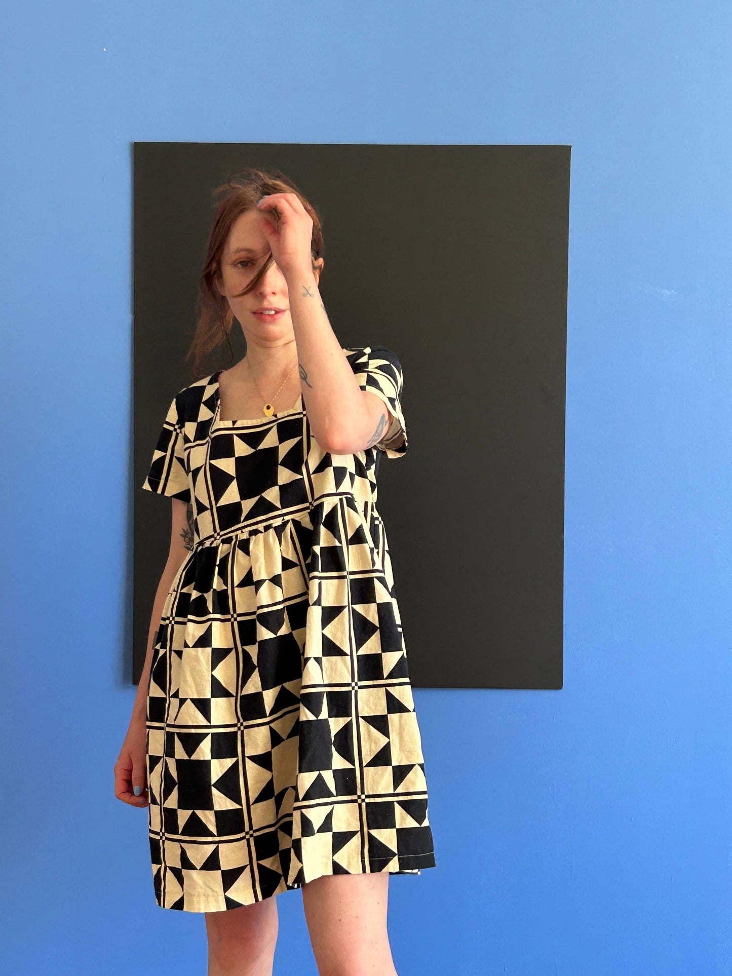 The Billie Dress in Quilt Star