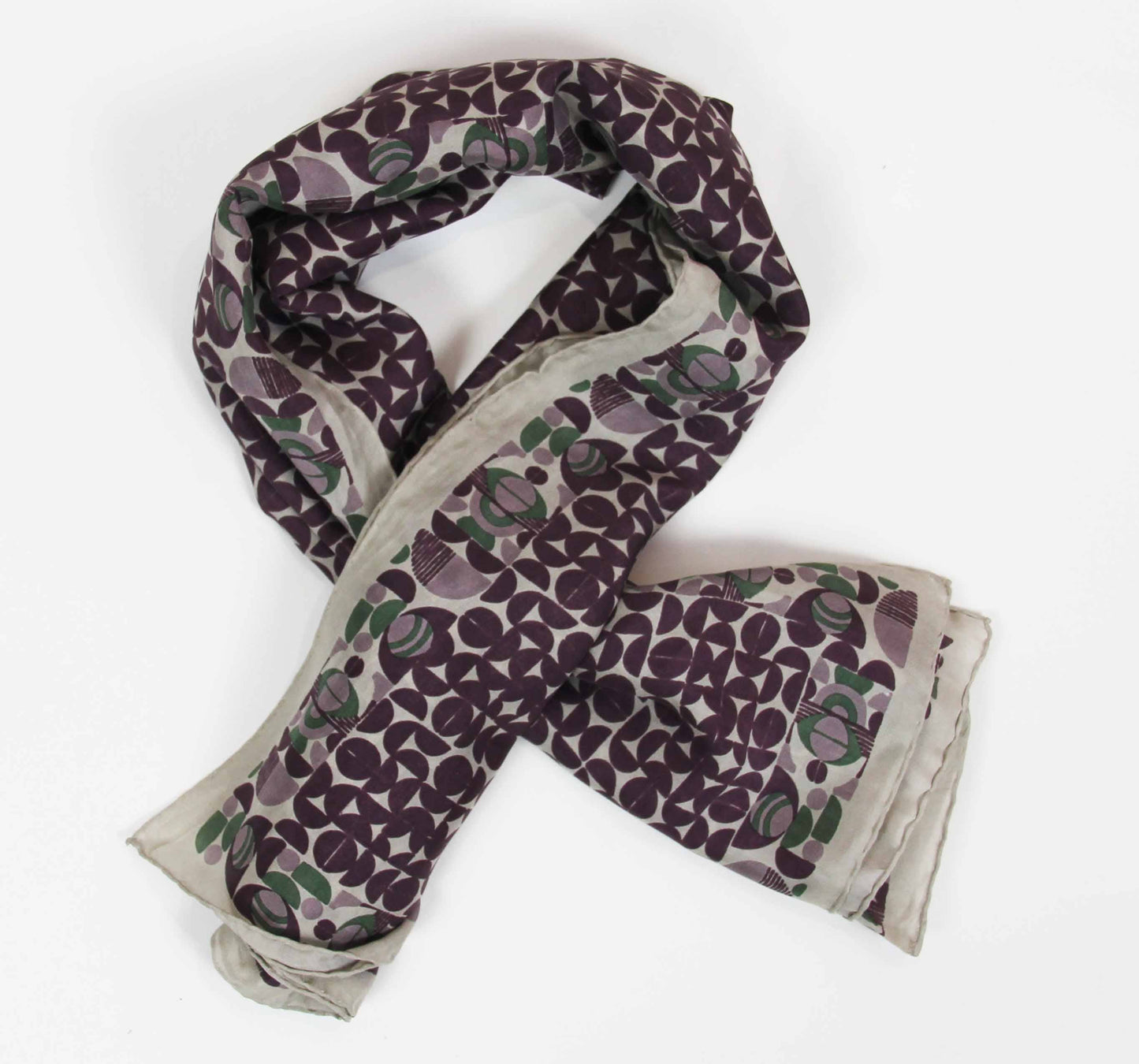 Prune Purple Silk Square