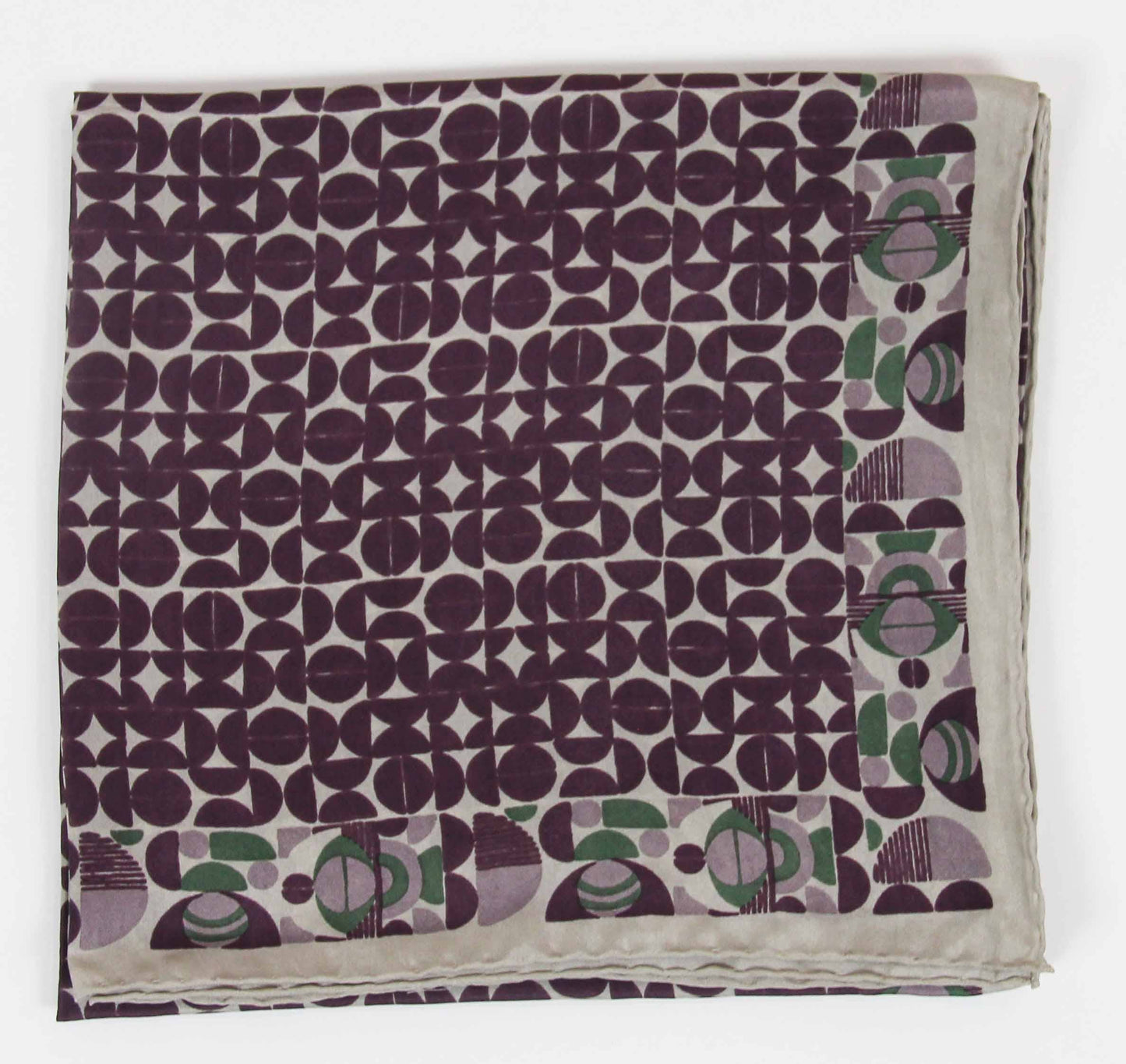 Prune Purple Silk Square