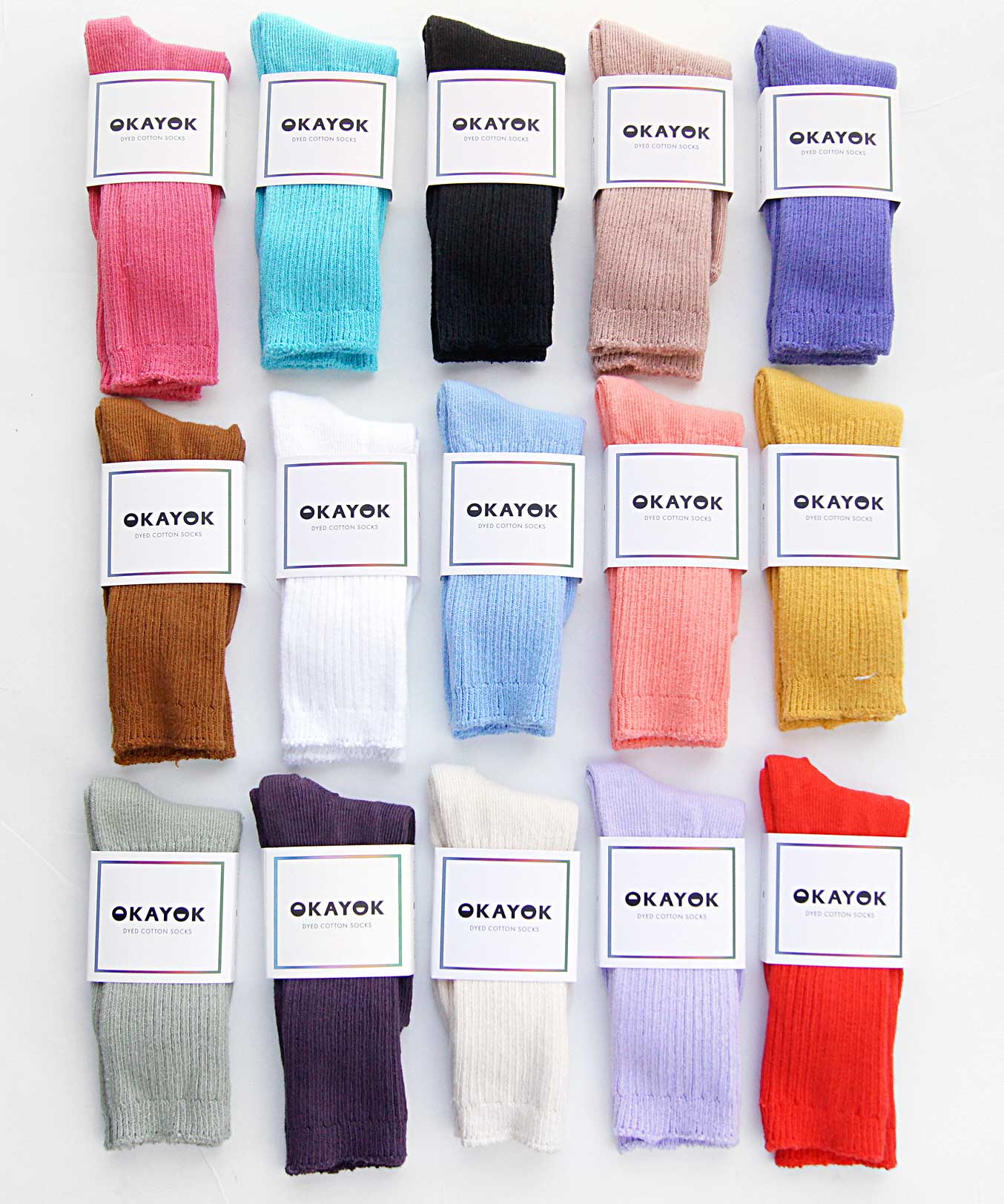 Dyed Cotton Socks