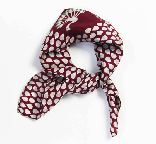 Bordeaux Tikal Mini Scarf