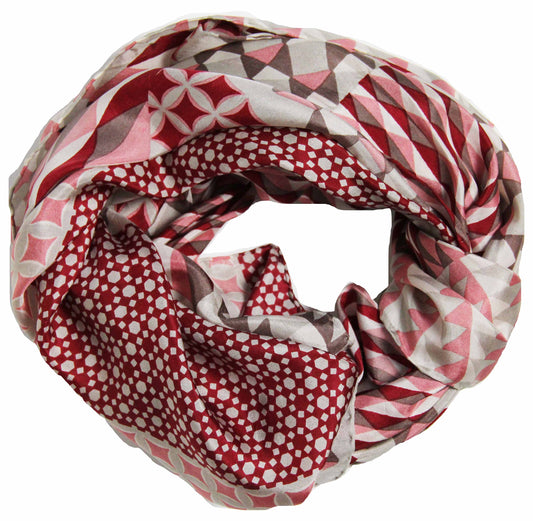 Pink Metropolis Silk Square