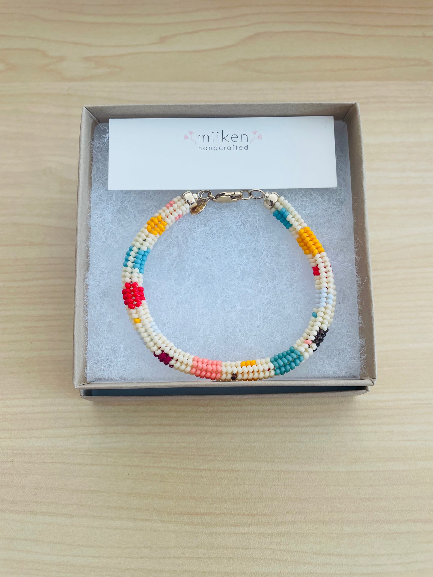 Miiken Yayoi cream bracelet