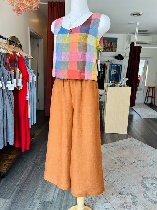 Cropped Linen Culottes
