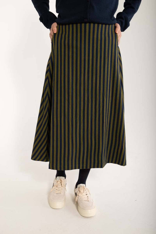 Canvas Midi Skirt