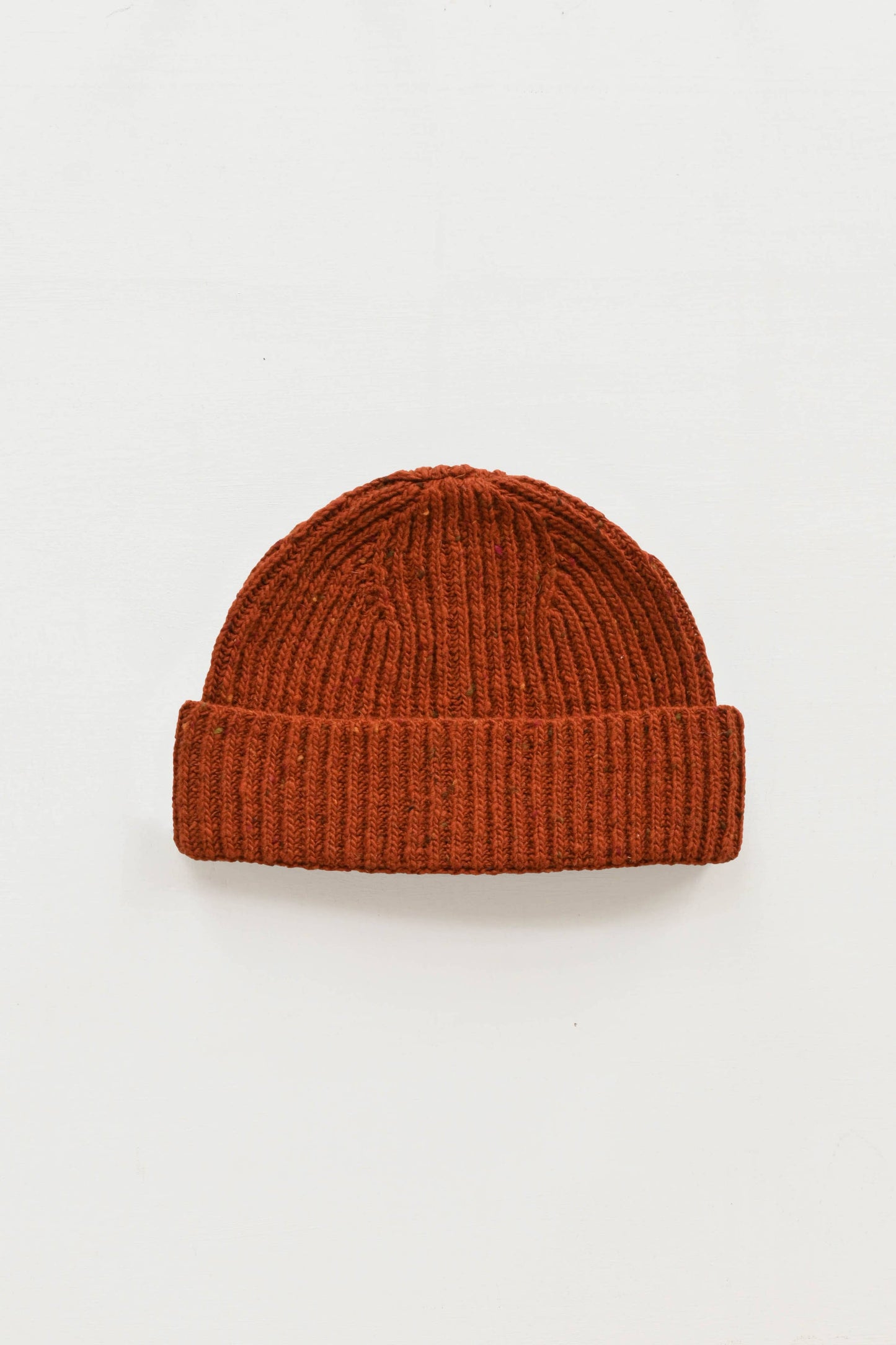 Donegal Merino Wool Beanie Hat in Copper
